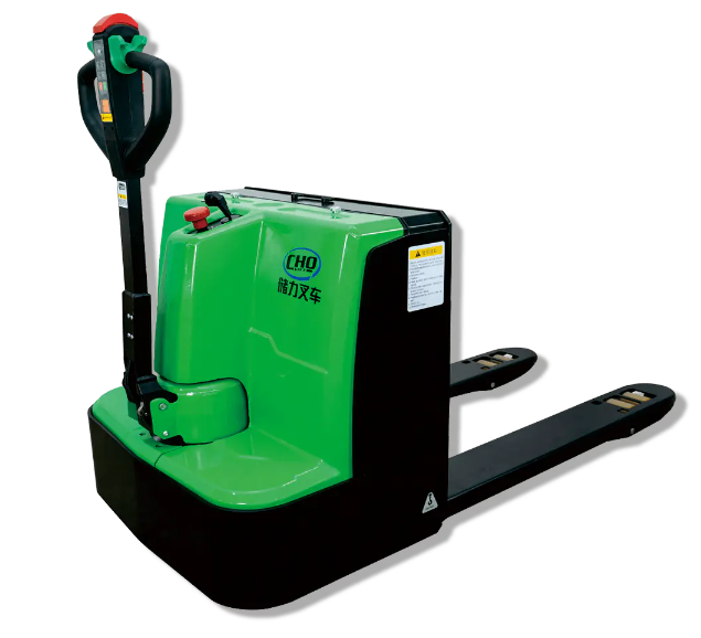 Can fully-electric pallet trucks effectively reduce vibration and slippage on uneven surfaces or ramps?